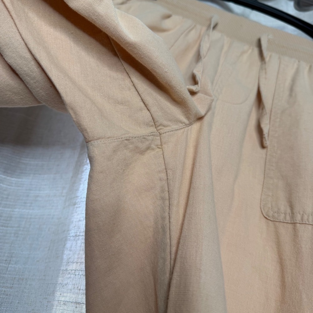 Pact Canopy Organic Cotton Linen Blend Jogger Pants Beige Women's‎ Size Small - Picture 4 of 8